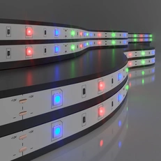 Фото товара Светодиодная лента Лента светодиодная 12V 7,2W 30Led 5050 IP20 RGB, 5м